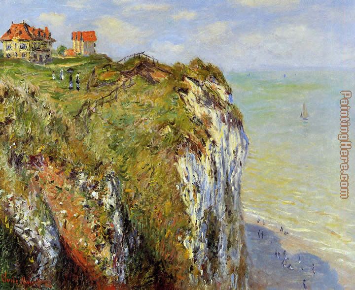 Steep Cliffs At Dieppe painting - Claude Monet Steep Cliffs At Dieppe art painting